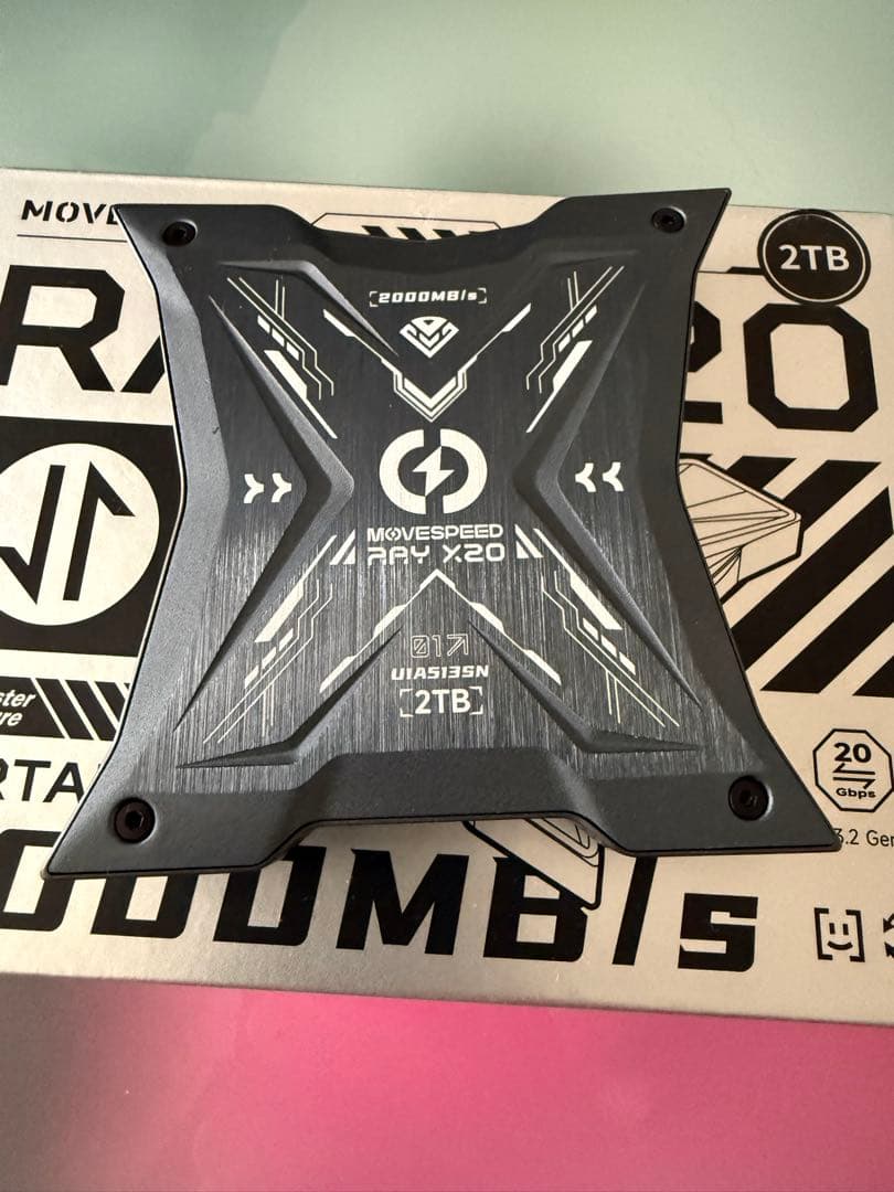 2TB 外付けSSD【USB3.2 Gen2×2接続で最大2000MB/秒】